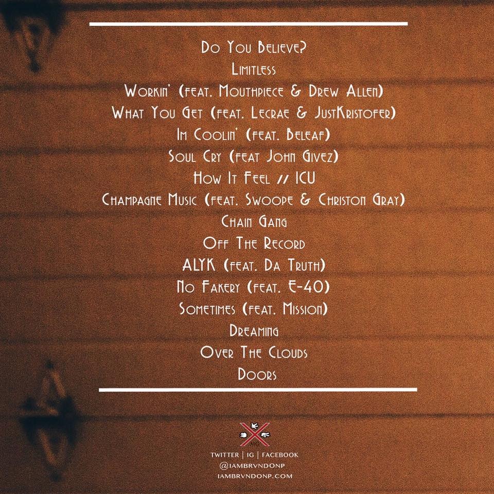 BrvndonP Tracklist