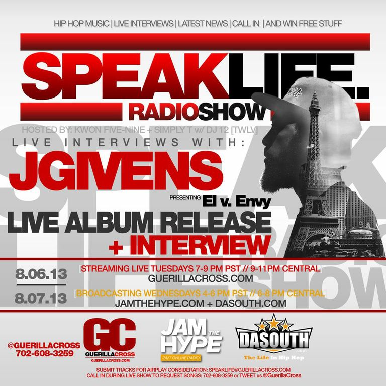 SPEAKLIFE Radio Show – JGivens Album Release