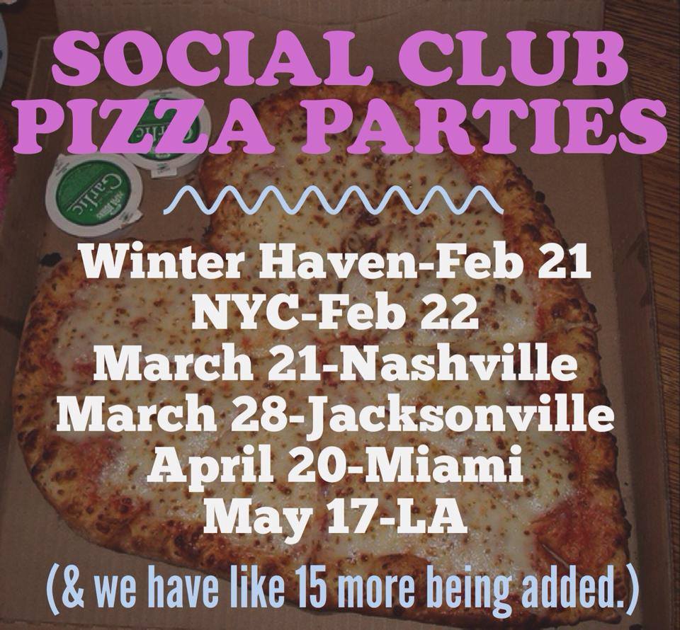 Social Club Announces “Pizza Party” Tour Dates