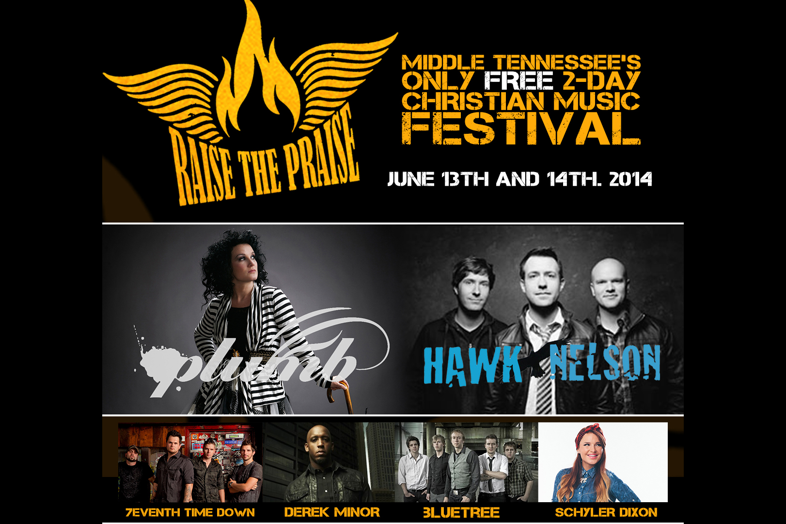 Raise The Praise feat. Derek Minor, Whosoever South, Mike Sarge, & More – June 13 & 14