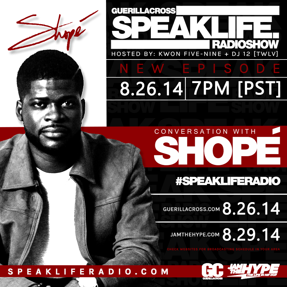 Guerilla Cross: SPEAKLIFE Radio – Conversation w/ Shope