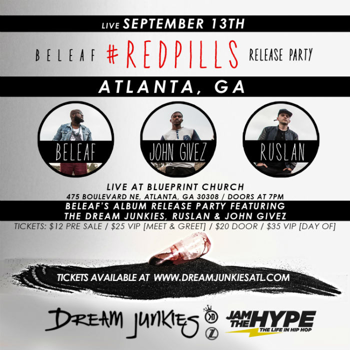 Beleaf #RedPills Release Party – This Saturday In Atlanta!