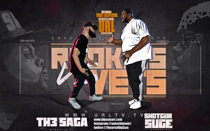 Th3 Saga Battles Shotgun Suge At SMACK/URL’s “Rookies vs. Vets” Event