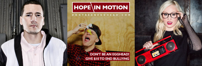 KJ-52 & V.Rose Support The Hope In Motion Egghead Campaign