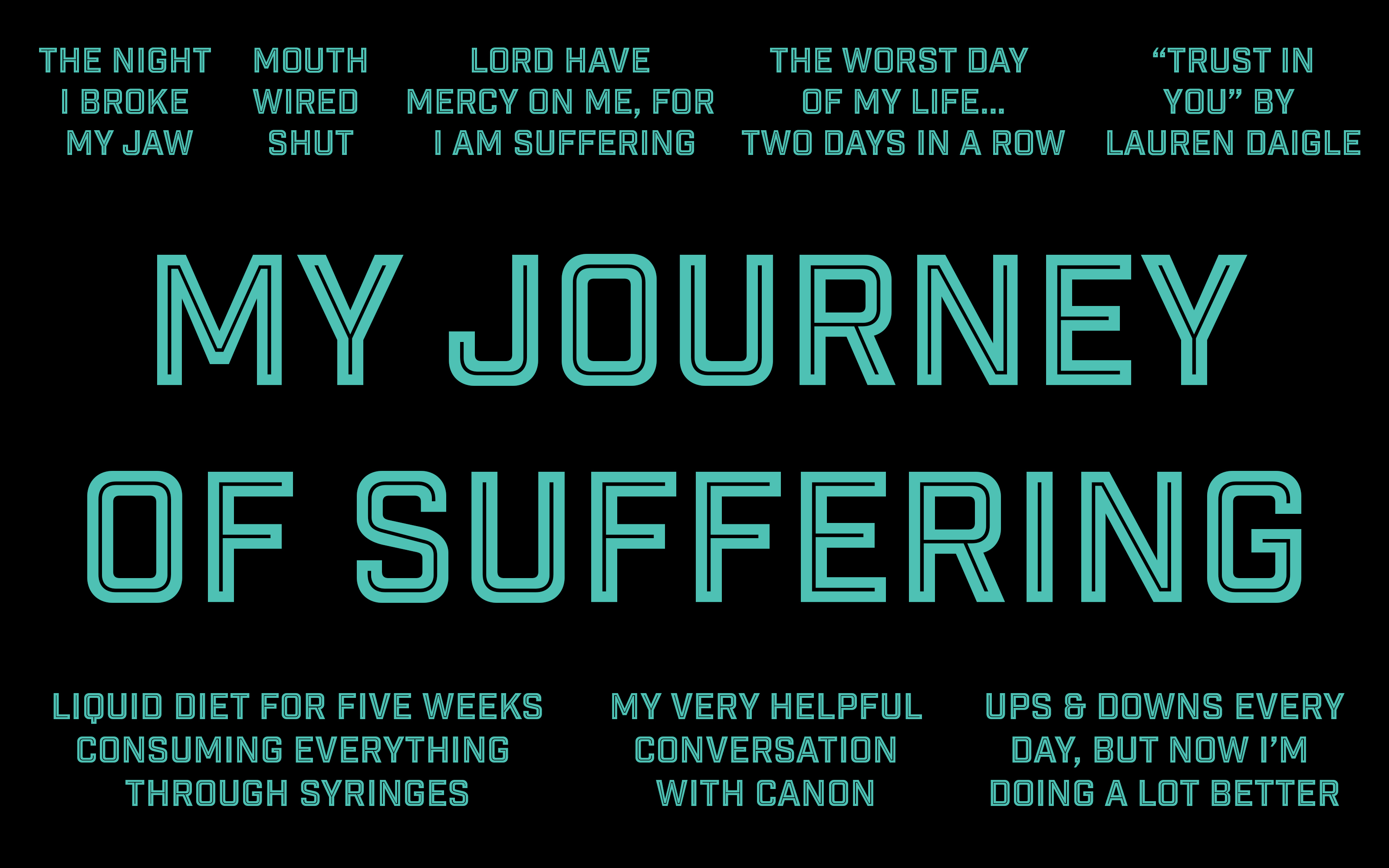 My Journey of Suffering