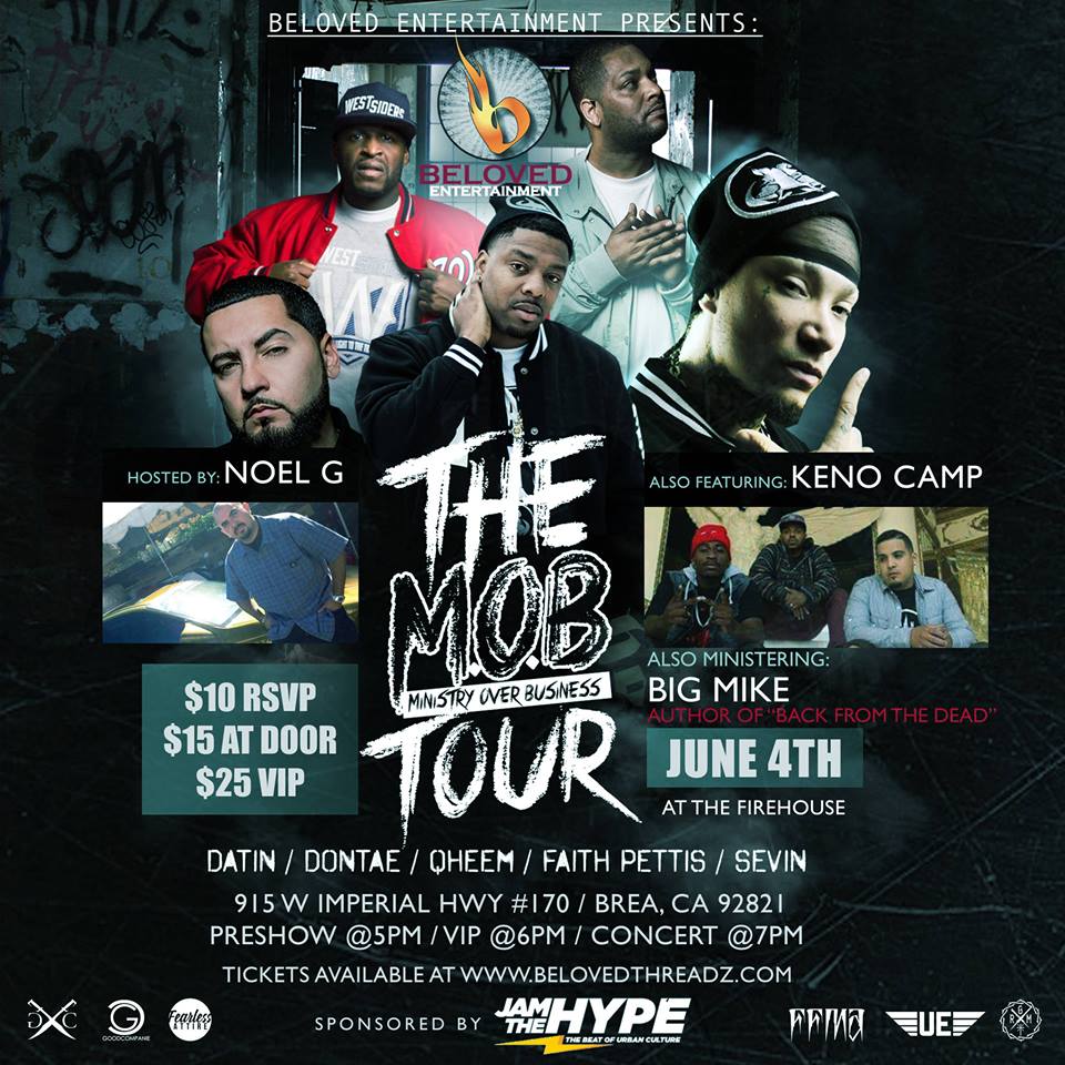 The MOB Tour ft. Datin, Donte, Qheem, Faith Pettis, Sevin, Keno Camp