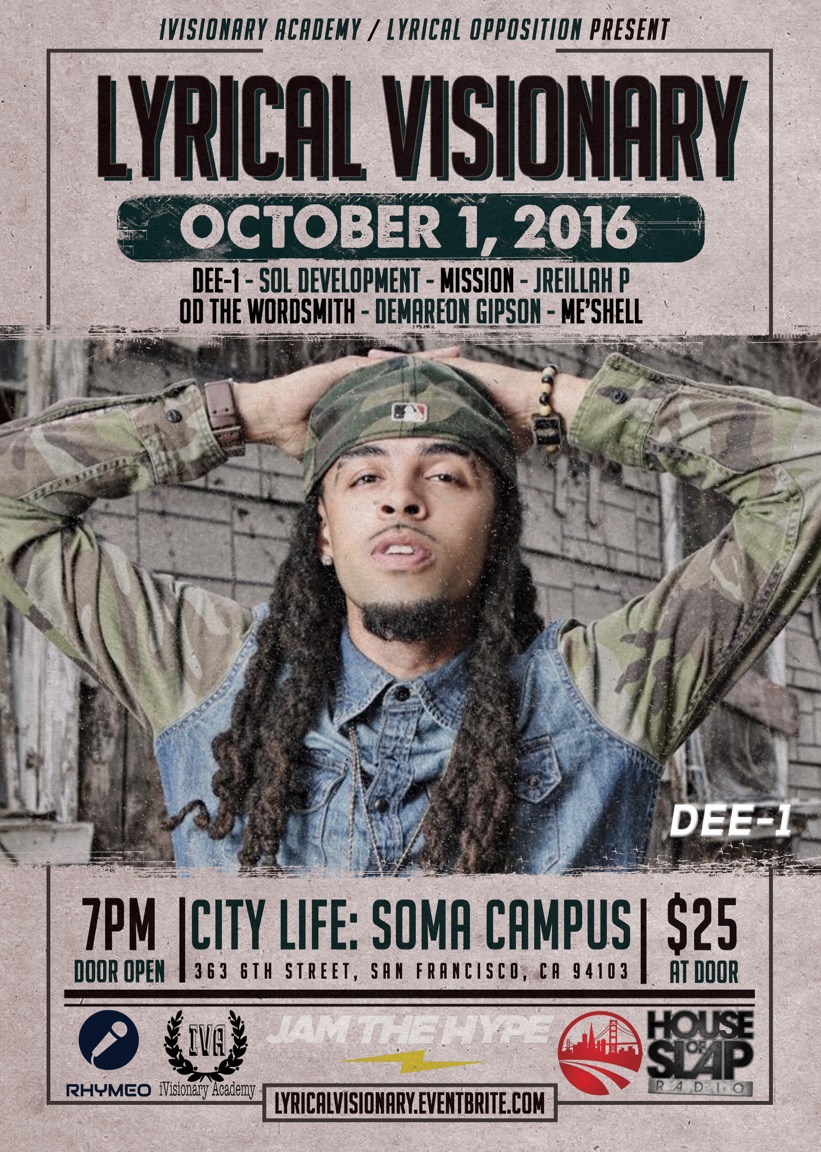 Lyrical Visionary ft. Dee1 in San Francisco Oct. 1