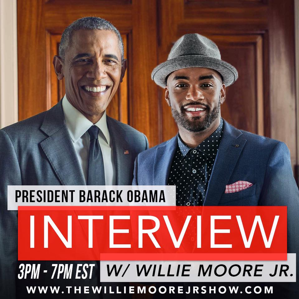 Willie Moore Jr. Hosts President Barack Obama on his Radio Show