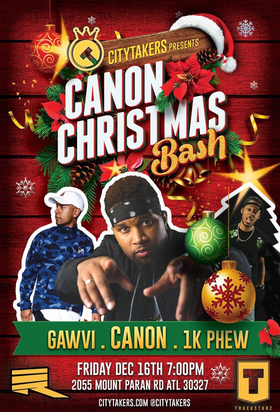 Watch the Livestream: CityTakers Canon Christmas w/Gawvi & 1k Phew!