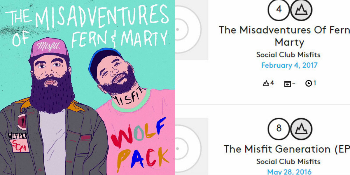 Social Club Misfits ‘The Misadventures of Fern & Marty’ Makes Impressive Debut On Billboard Charts