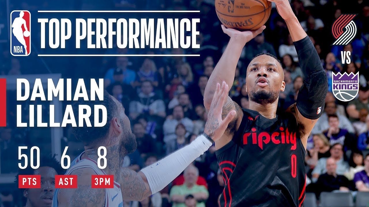 Damian Lillard Racks Up 50 Pts In 3 Quarters! [WATCH]