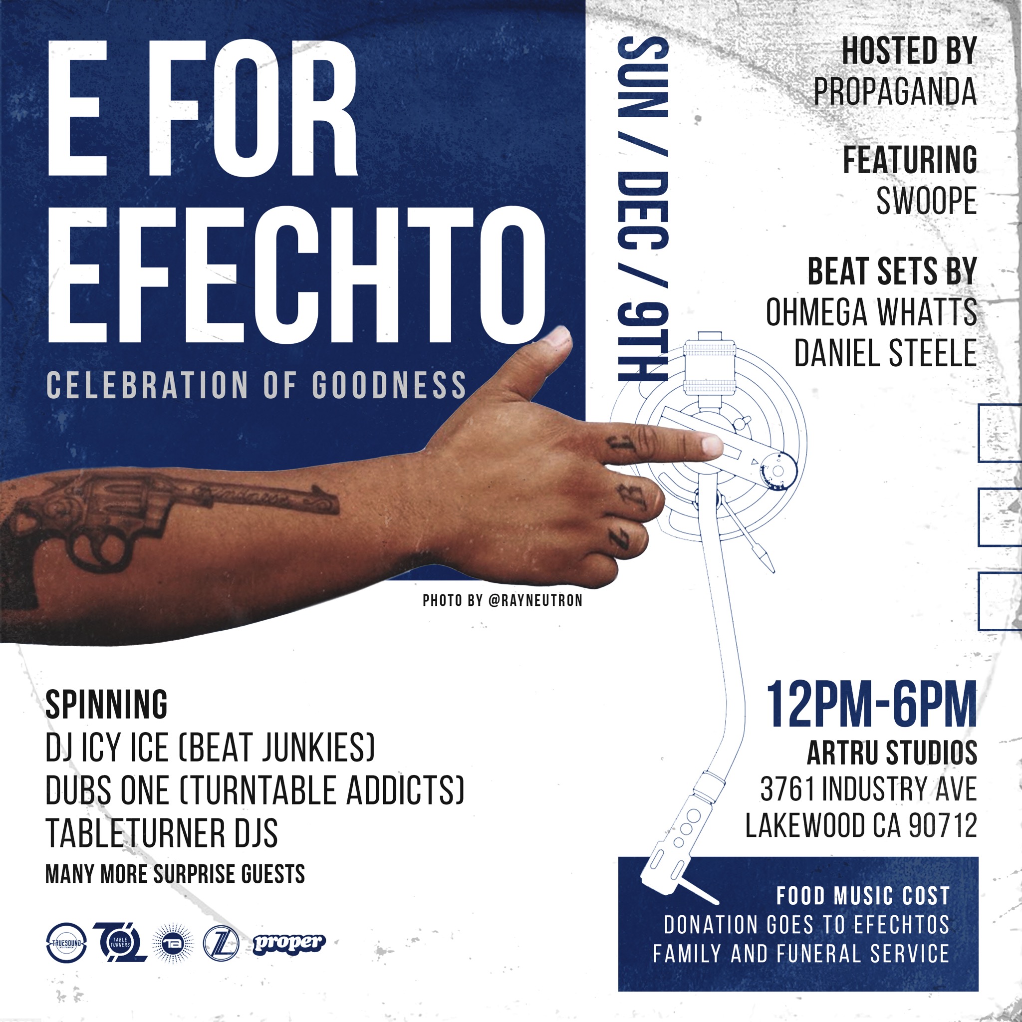 DJ Efechto Tribute Concert & Fundraiser December 4 in Los Angeles